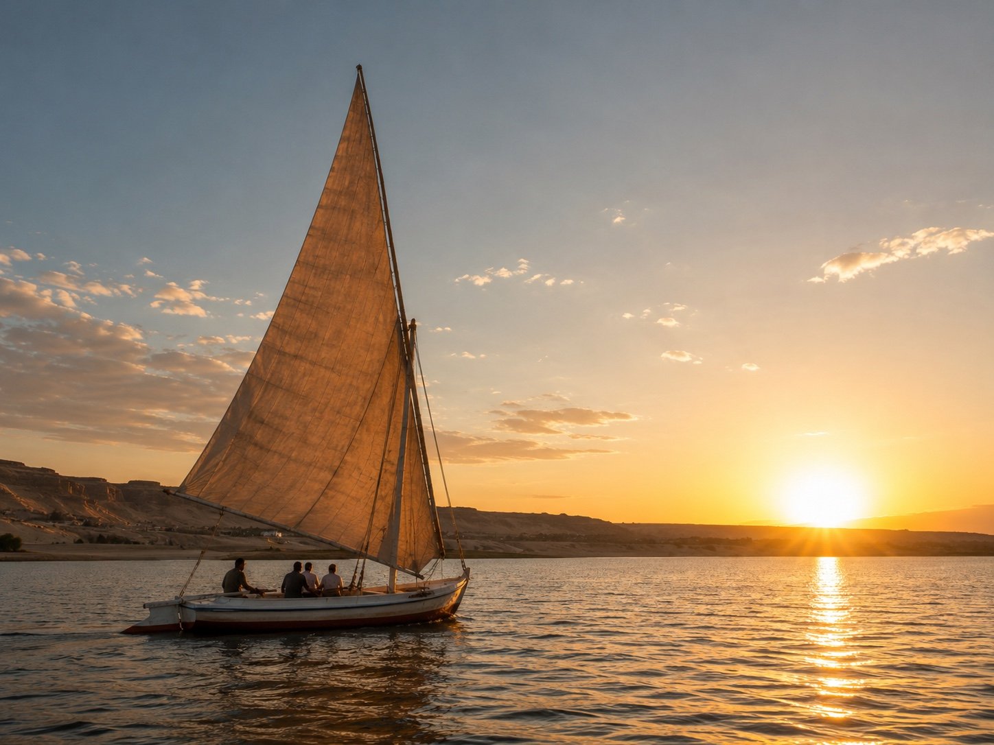 Boat on Lake Qarun