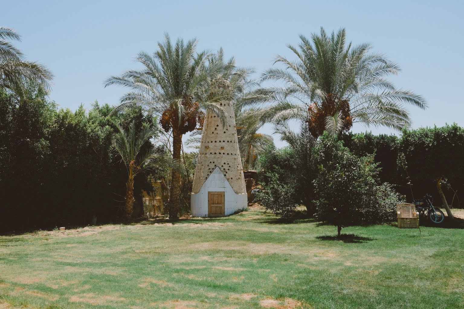 Garden and traditional tower